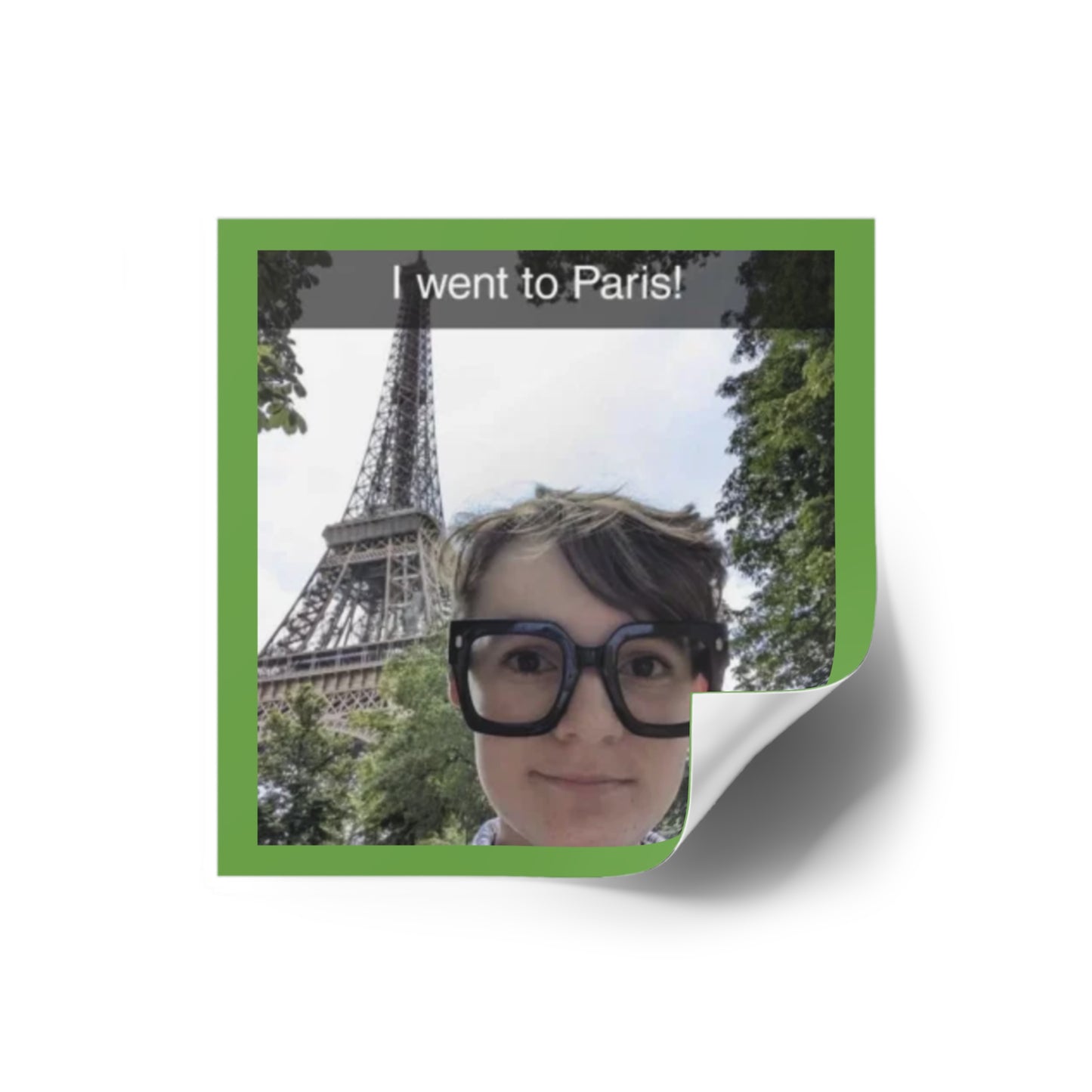 Paris Travel Memories Square Stickers - Perfect for Scrapbooking and Gifts