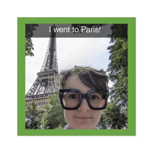 Paris Travel Memories Square Stickers - Perfect for Scrapbooking and Gifts